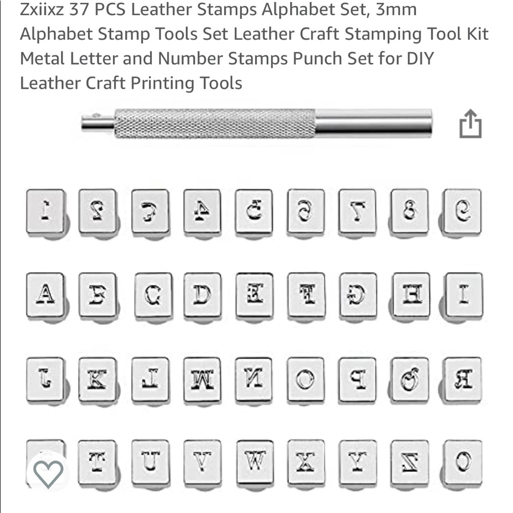 Brand New Leather Stamping Kit